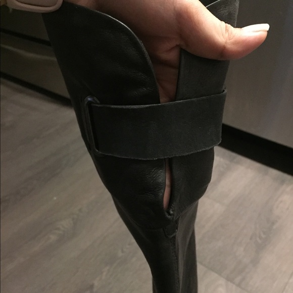 Brand new Sam Edelman black leather OTK boots size 6 - Picture 3 of 8